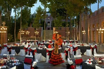 Linares Terrace Flamenco Theme with Dancer.JPG